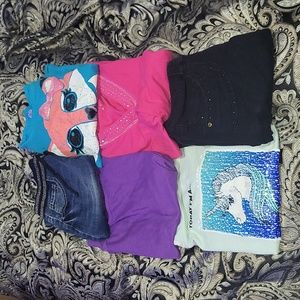 Girls 6 Piece Bundle Long Sleeve/Pants Size 14